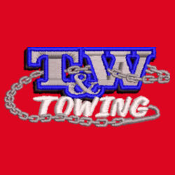 T&W Towing Youth Hooded Sweatshirt - Red Design