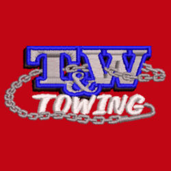 T&W Towing V-Flex Twill Cap - Red Design