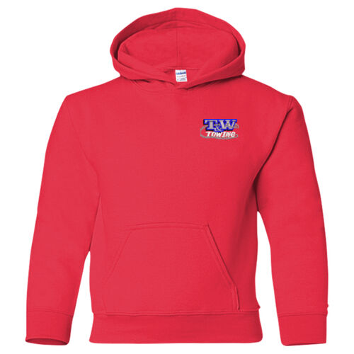 T&W Towing Youth Hooded Sweatshirt - Red Thumbnail